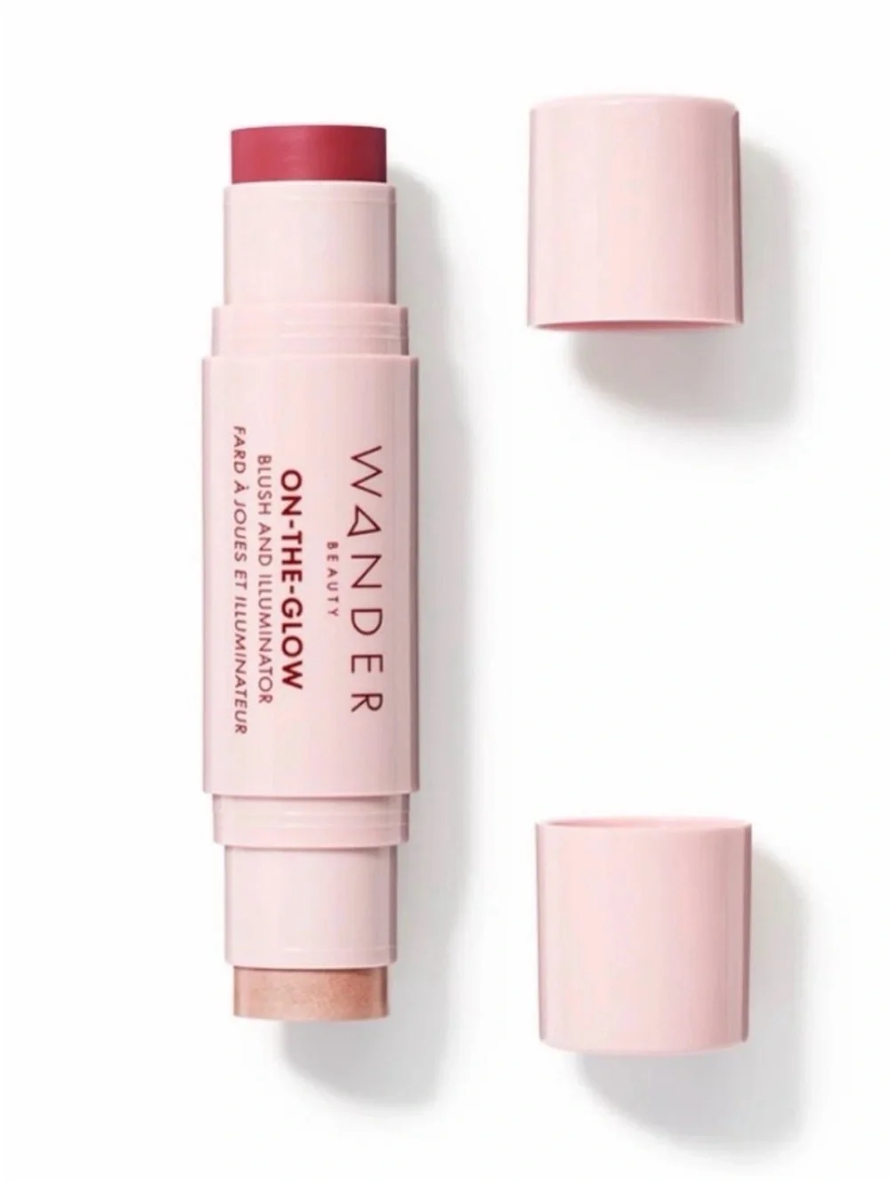 Wander Beauty On-The-Glow Stick Blush & Illuminator Strawberry Fields Nude Glow